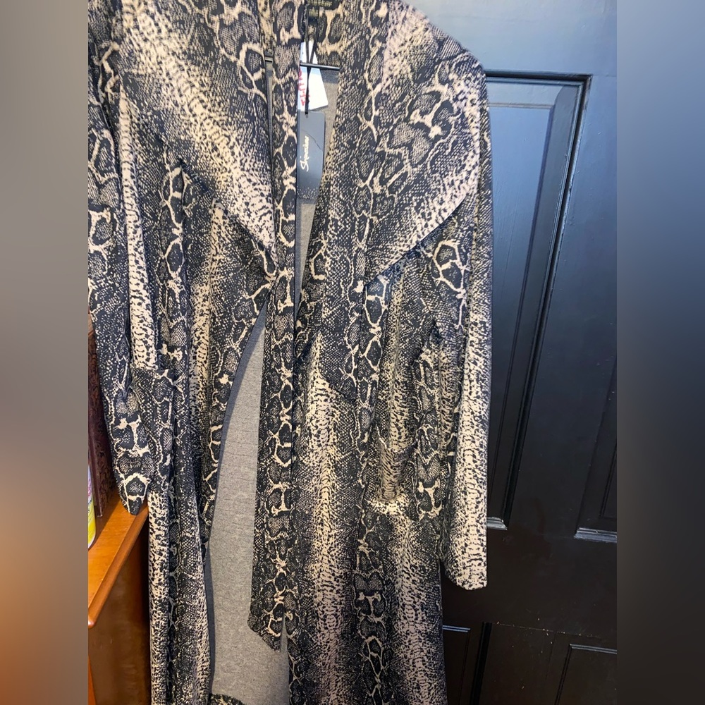 Snakeskin  print jacket